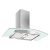 Hota KUGERR D300 – 90cm, Putere Absorbtie 983 mc/h, Inox, Decorativa, Puternica, Silentioasa, de Perete