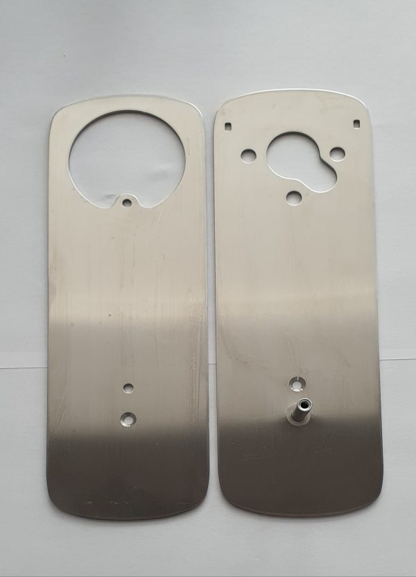 Contraplaca adaptor de montaj argintie