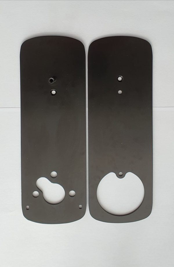 Contraplaca adaptor de montaj neagra