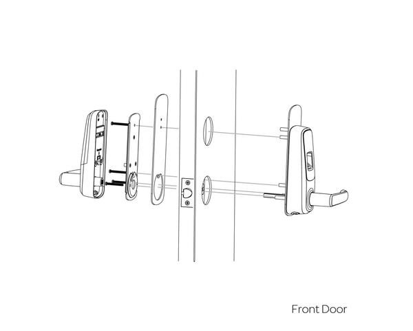 DL580 with Deadbolt Cover Plate Installation grande