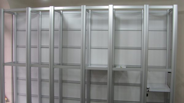 Rafturi magazin, Vitrina transparenta prezentare marfa, 6 corpuri 1788 x 1004