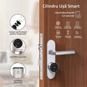 Incuietoare inteligenta cu butuc cilindru C10 functionalitati