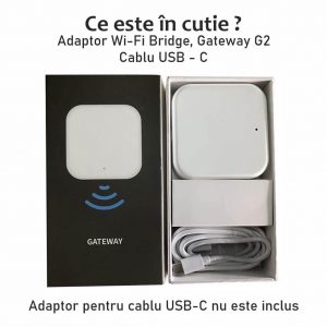 Yala inteligenta C10 adaptor WiFi continut pachet