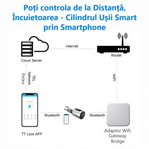 Yala inteligenta WiFi C10 schema comunicare