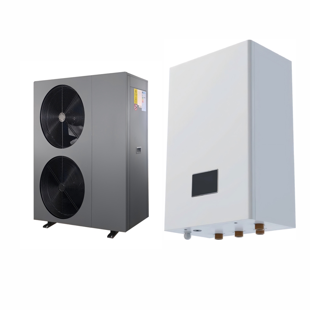 Pompa caldura aer apa Rezidentiala Unitate externa Monobloc doua ventilatoare Ambianzza R290 DC Inverter, 7-24 Kw + Hydro Box AMA