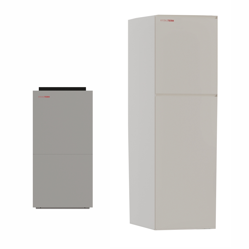 Pompa de caldura❤️ aer apa, Kronoterm Versi-X, 2-6 Kw, Alb (RAL 9003), Rezidentială, Premium, Unitate externă⭕, R290, SCOP 4,84 + Unitate interna Hydro C2
