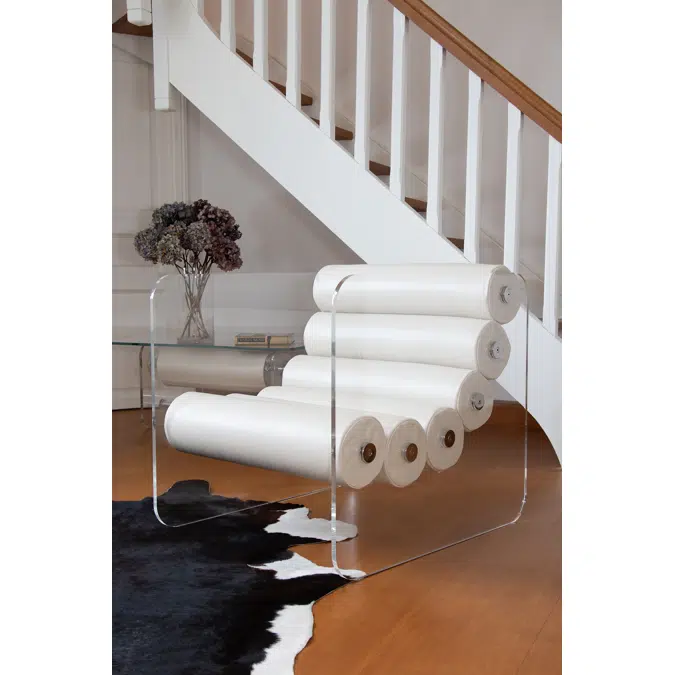 Fotolii Living Moderne inside colectie KUUMO MW02 perne albe brate laterale PMMA panouri transparente