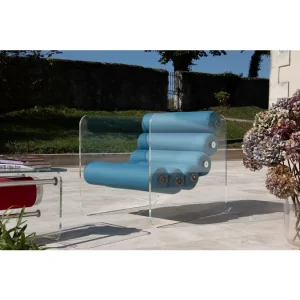 Fotolii Moderne Living colectie KUUMO MW02 perne verde albastru turcoaz brate laterale PMMA panouri transparente