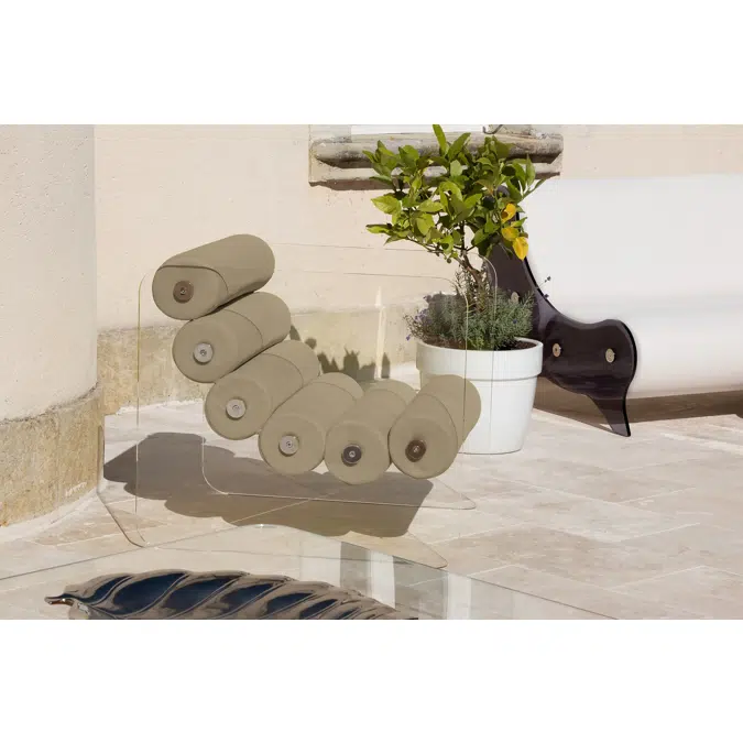 Fotolii bej colectie KUUMO MW02 perne bej cotiere laterale PMMA panouri transparente