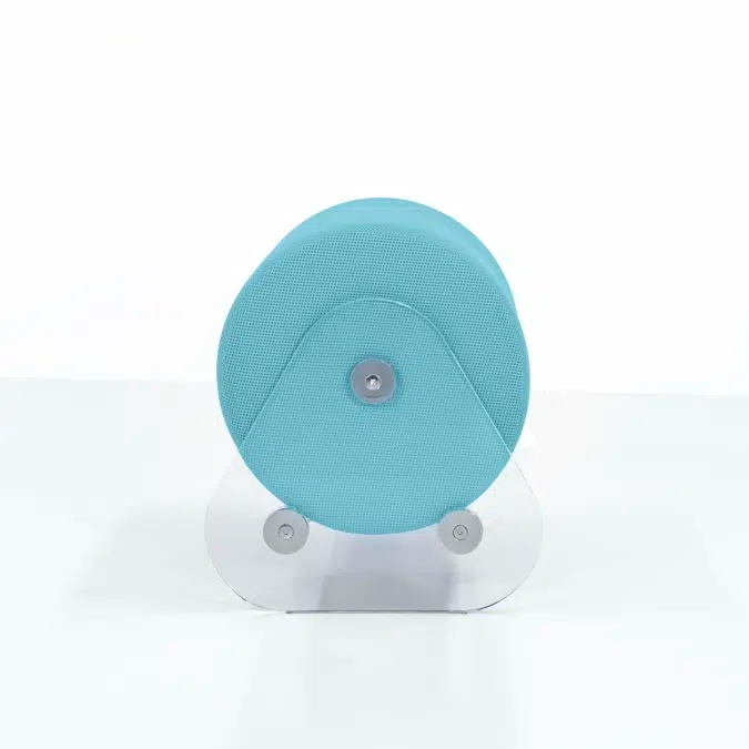 Pufuri❤️ de gradina colectie KUUMO MW06, bancheta albastru verde, turcoaz lungime 50 cm, panouri transparente laterale, PMMA sau sticla