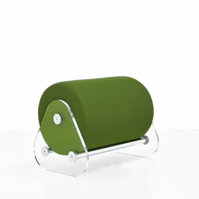 Taburet Exterior colectie KUUMO MW06, bancheta verde lungime 50 cm, panouri transparente laterale, PMMA sau sticla