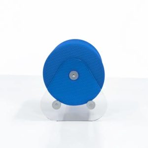 Taburet picioare colectie KUUMO MW06 bancheta albastru marin lungime 50 cm panouri laterale transparente PMMA sau sticla