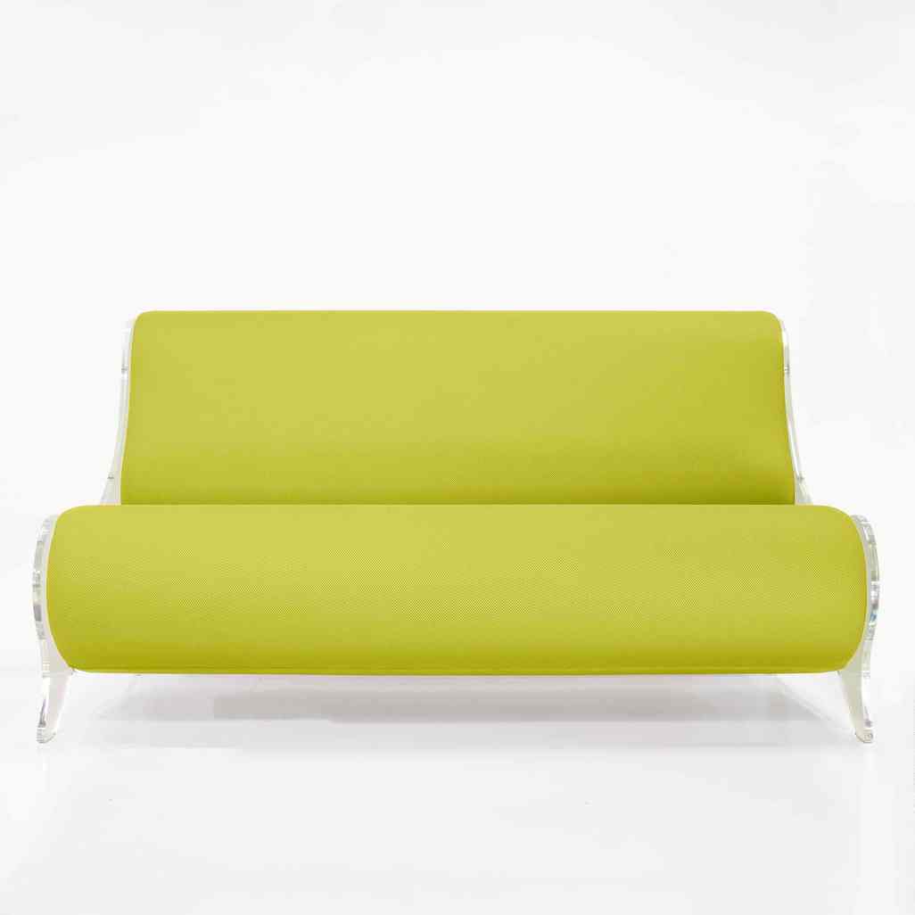 Canapele de lux de gradina colectie KUUMO MW06 perne galbene laterale panouri transparente PMMA