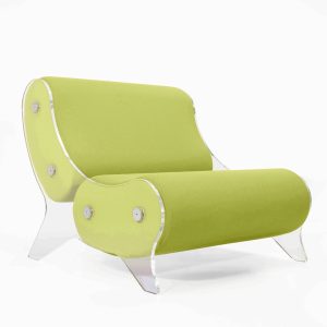 Fotolii confortabile colectie KUUMO MW06 perne verde olive cotiere laterale PMMA panouri transparente