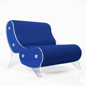 Fotolii terase colectie KUUMO MW06 perne bleumarin cotiere laterale PMMA panouri transparente