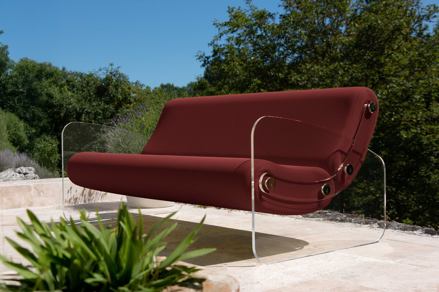 Canapele Bucatarie❤️ colectie KUUMO MW03, sezut si spatar maro, lungime 150 cm, laterale, panouri transparente PMMA sau colorate