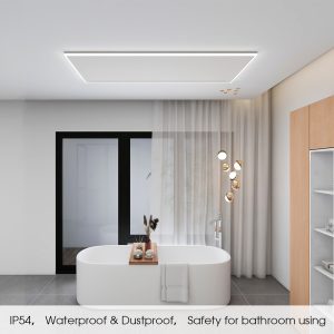 Panouri Radiante Infrarosu Ambianzza HH12060 LED WIFI de Tavan 800w Alb cronotermostat baie