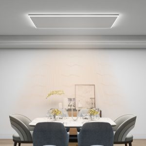 Panouri Radiante Infrarosu Ambianzza HH12060 LED WIFI de Tavan 800w Alb cronotermostat sufragerie living