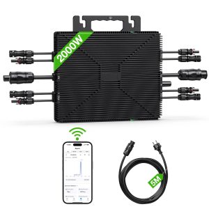 microinvertor solar dc-ac 2000w ambianzza ls-2000 cu cablu functionare paralel verso