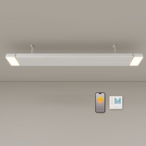 lampa infrarosii de putere mare termostat Wifi incorporat Ambianzza 1CG1202 Wifi LED telecomanda 2400w alba tavan sau perete