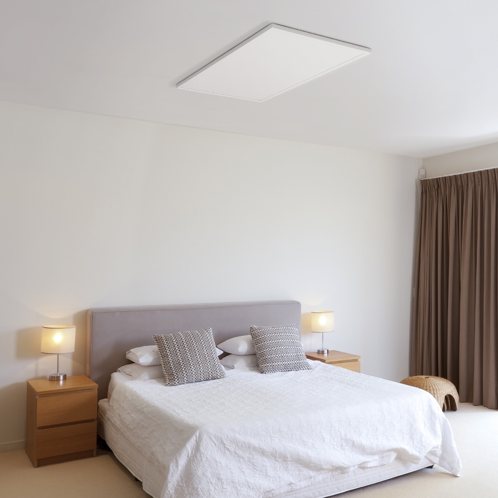 panou incalzire infrarosu Ambianzza HH1806 basic 1400w alb tavan sau perete dormitor