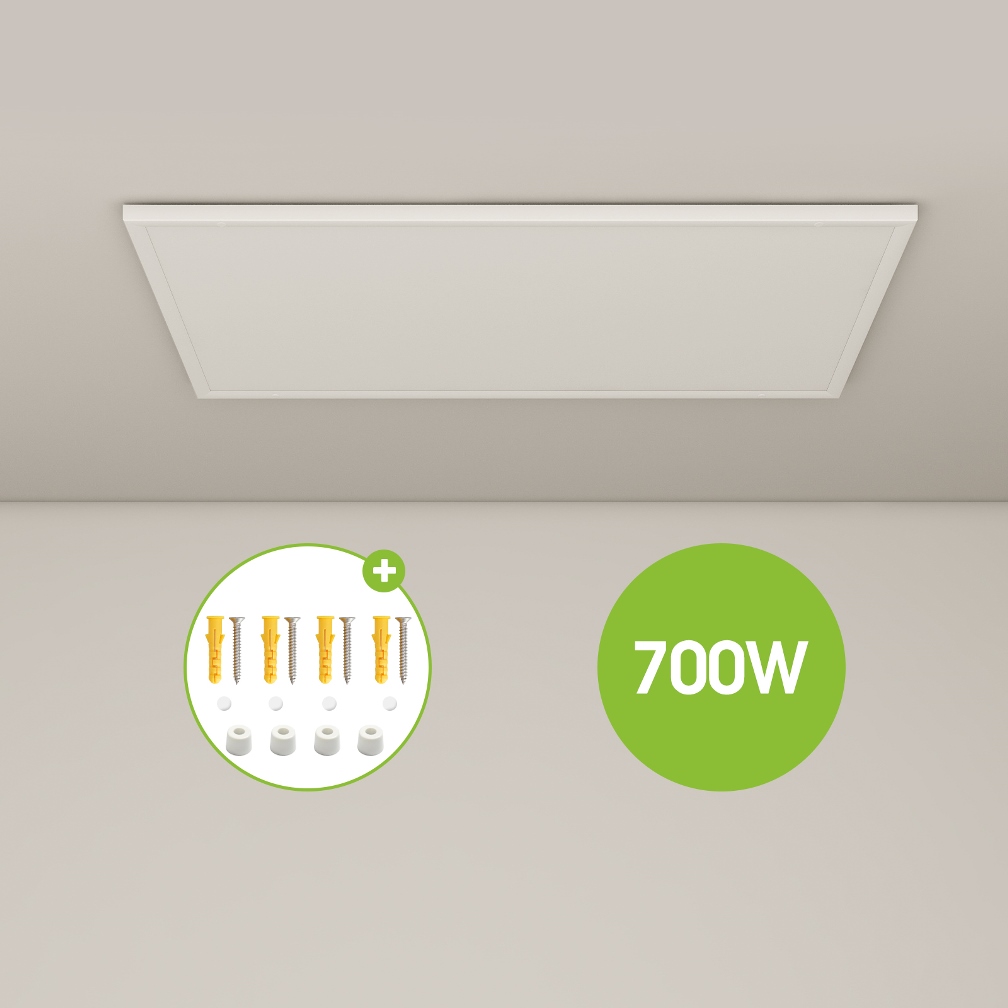 panou incalzitor cu infrarosu Ambianzza HH1006 basic 700w alb de tavan sau perete