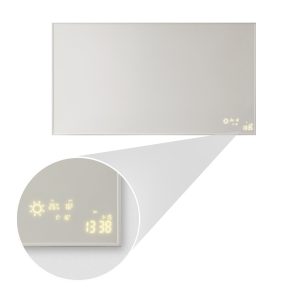 panou infrarosu Ambianzza 5HL1206 Time & Weather Display Wifi 700w alb telecomanda de perete sau portabil detalii