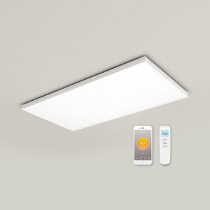 panou infrarosu cu termostat Wifi incorporat Ambianzza 4H1206 Wifi telecomanda 860w alb tavan sau perete