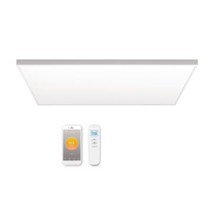 panou radiant cu termostat Wifi incorporat Ambianzza 4H1006 Wifi telecomanda 660w alb tavan sau perete