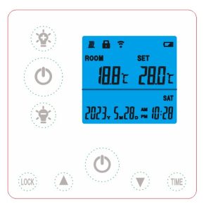 panouri Infrarosii incalzire Ambianzza R600 LED Wifi de Tavan Alb Rotund diametru 60cm 750 W Lumina LED 40W dimmabil RGB termostat incorporat telecomanda wifi