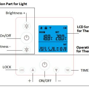 panouri Infrarosii incalzire Ambianzza R600 LED Wifi de Tavan Alb Rotund diametru 60cm 750 W Lumina LED 40W dimxplmabil RGB termostat incorporat telecomanda wifi