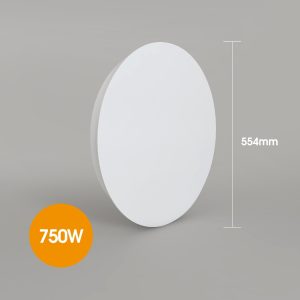 panouri cu infrarosu rotunde Ambianzza R600 WiFi telecomanda 750w alb tavan sau perete dimensiuni