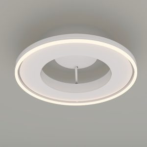 panouri de incalzire Ambianzza H600 LED Wifi de Tavan Alb Rotund diametru 60cm 1000 W Lumina LED 40W dimmabil RGB termostat incorporat inclinat