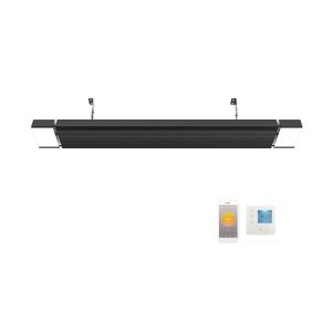 radiatoare infrarosu de putere mare termostat Wifi incorporat Ambianzza 4H1206 Wifi LED telecomanda 1800w negru tavan sau perete