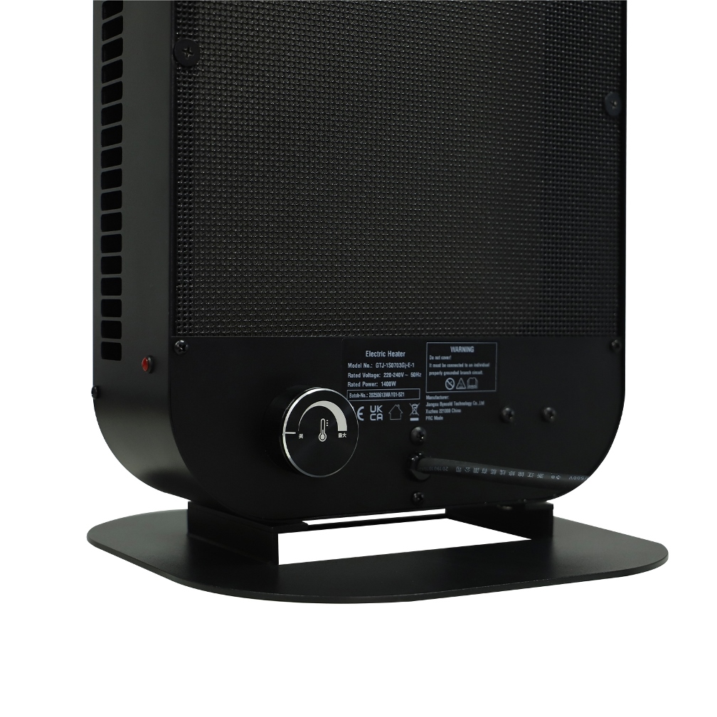 panou radiant infrarosu totem Ambianzza panou radiant desktop 6S 1002 1900w negru portabil de pardoseala detaliu buton