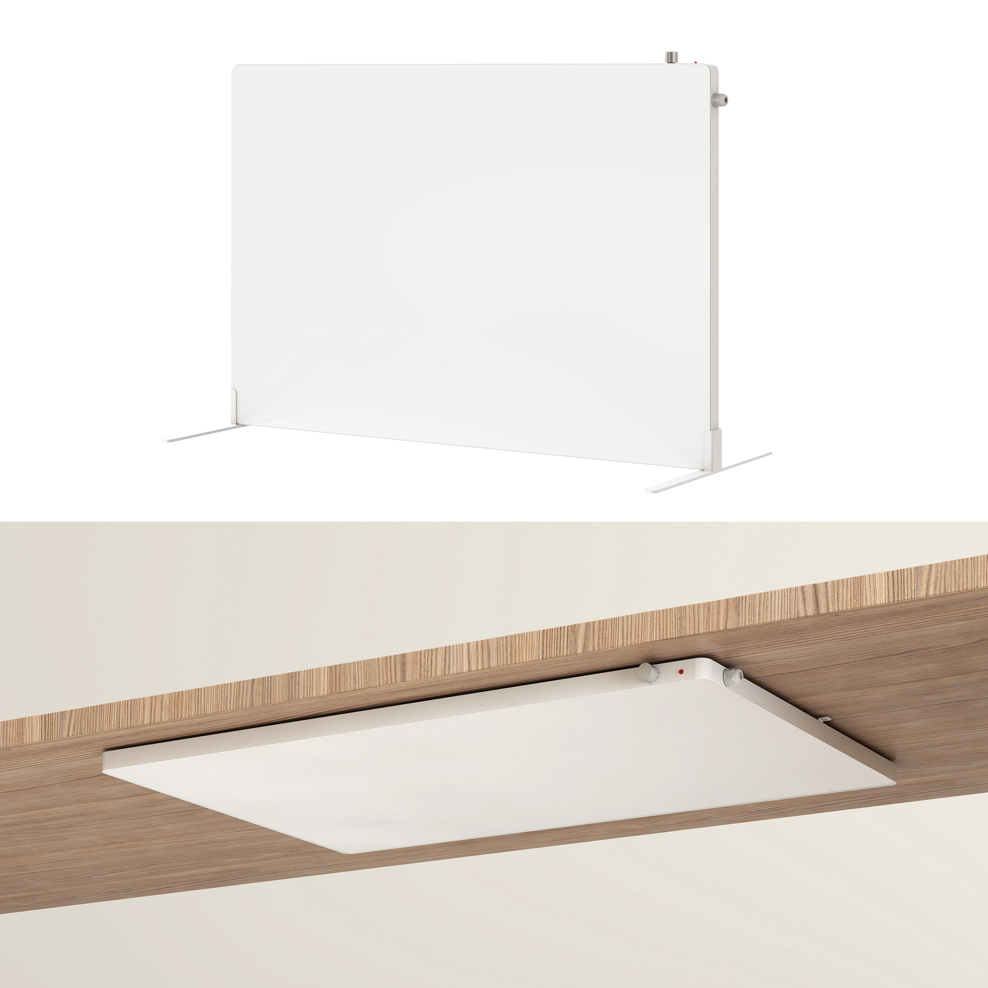 panou radiant infrosu sub birou Ambianzza panou radiant under desktop LZ 0604 210w alb de perete sau portabil de podea