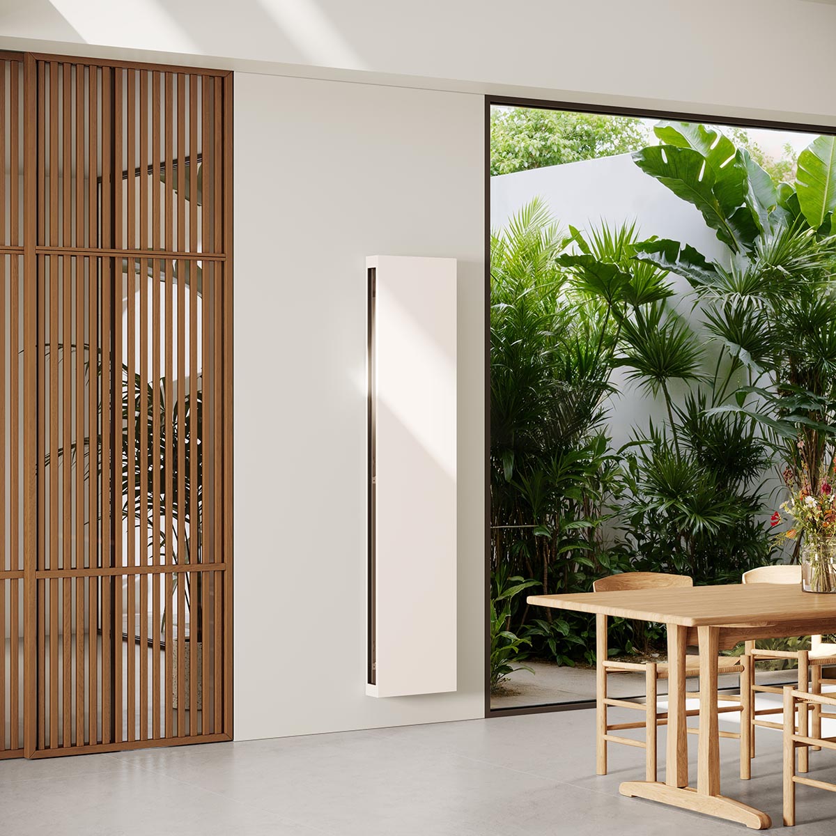 convector vertical hibrid de perete Ambianzza verti cu ventilator 900 x 410 mm 1983 w restaurant