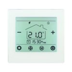 termostat Wifi cu touch screen alb TW 100 W incastrat in convector cod 8751 050017